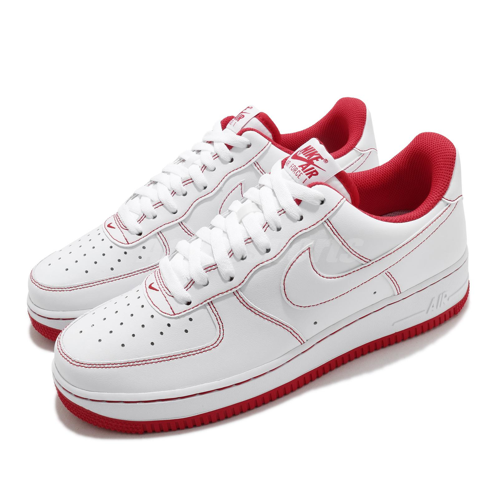 nike air force rood wit
