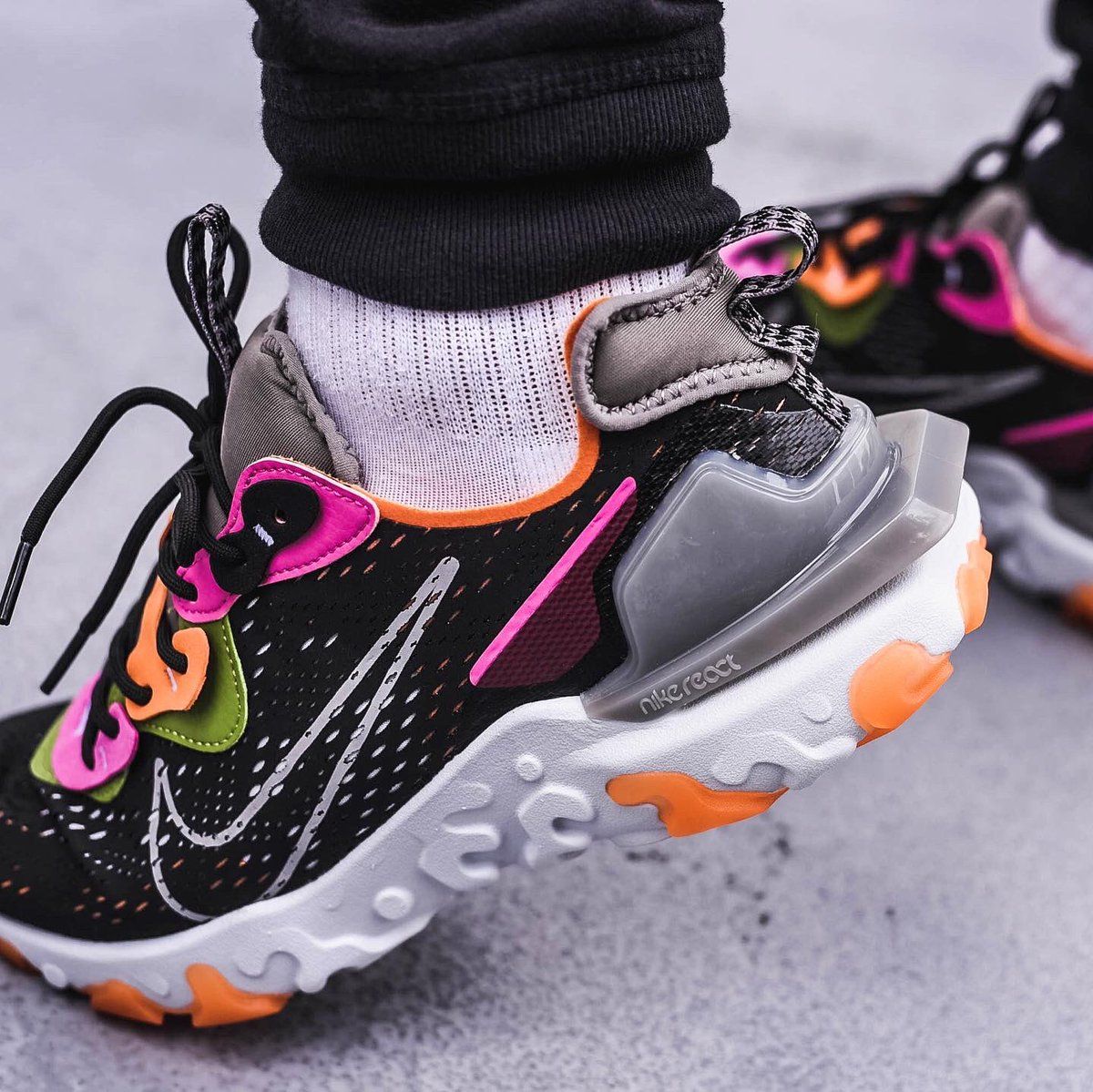 nike react vision orange and black