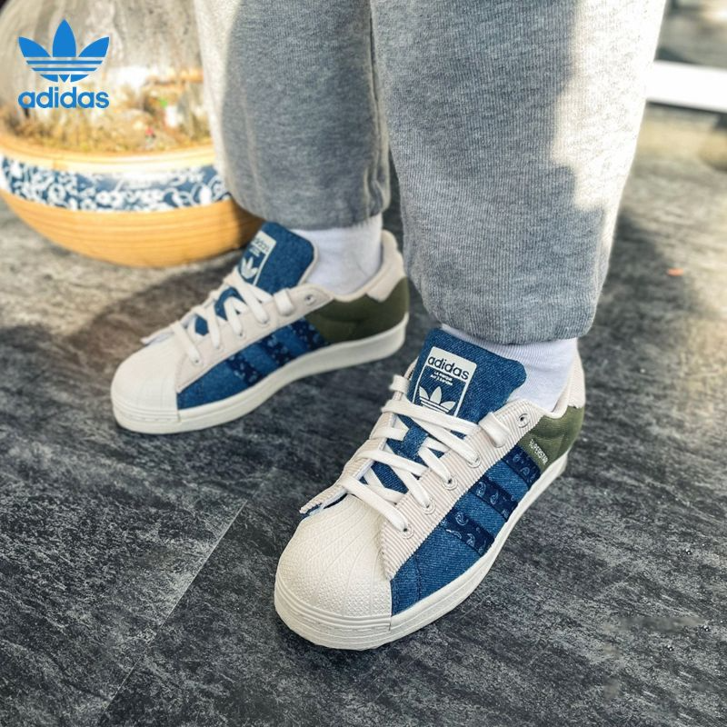 Giày Adidas Superstar 'Blue Green' H04295 – AUTHENTIC SHOES