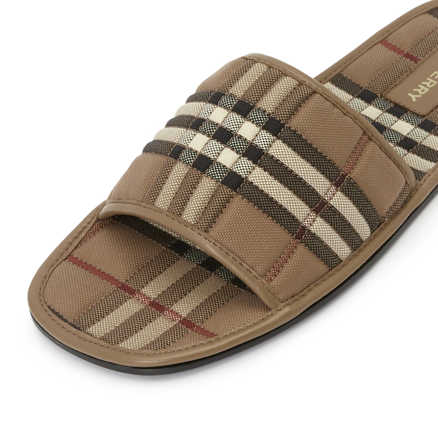 Dép Burberry Check Quilting 'Brown' 8059225
