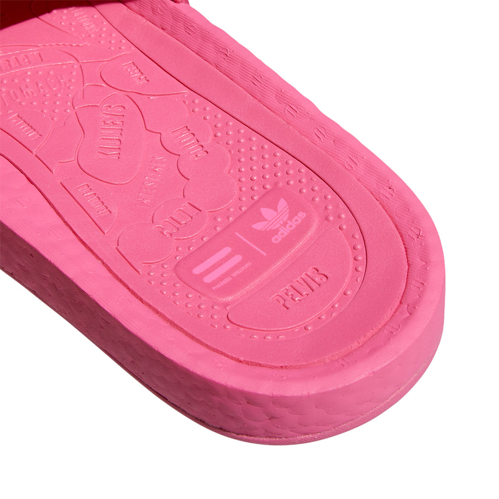 Dép Adidas Boost Slides x Pharrell 'Semi Solar Pink' FV7289