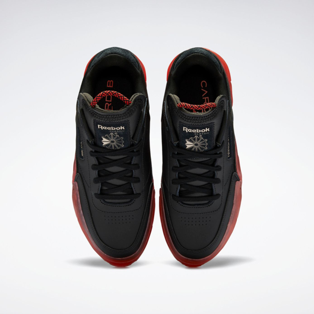 Giày Reebok Club C x Cardi B 'Black Vector Red' H05179