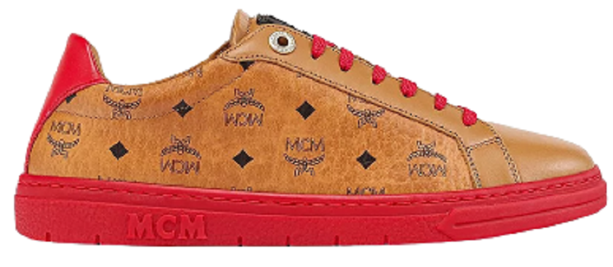 mcm sneakers red