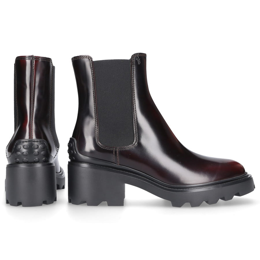 Giày Tod's Ankle Boots In Leather Burgundy XXW08D0EA10AKTR810