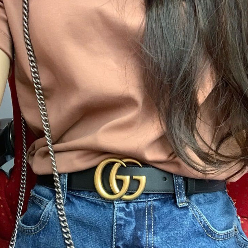 Gucci GG Mamon Double G Buckle Thin 