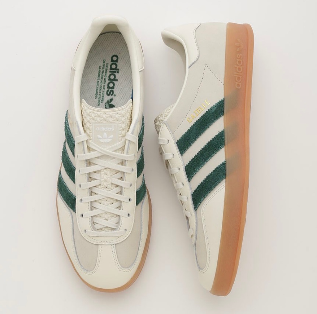 Giày Adidas Gazelle Indoor 'Off White Dark Green White' ID2567