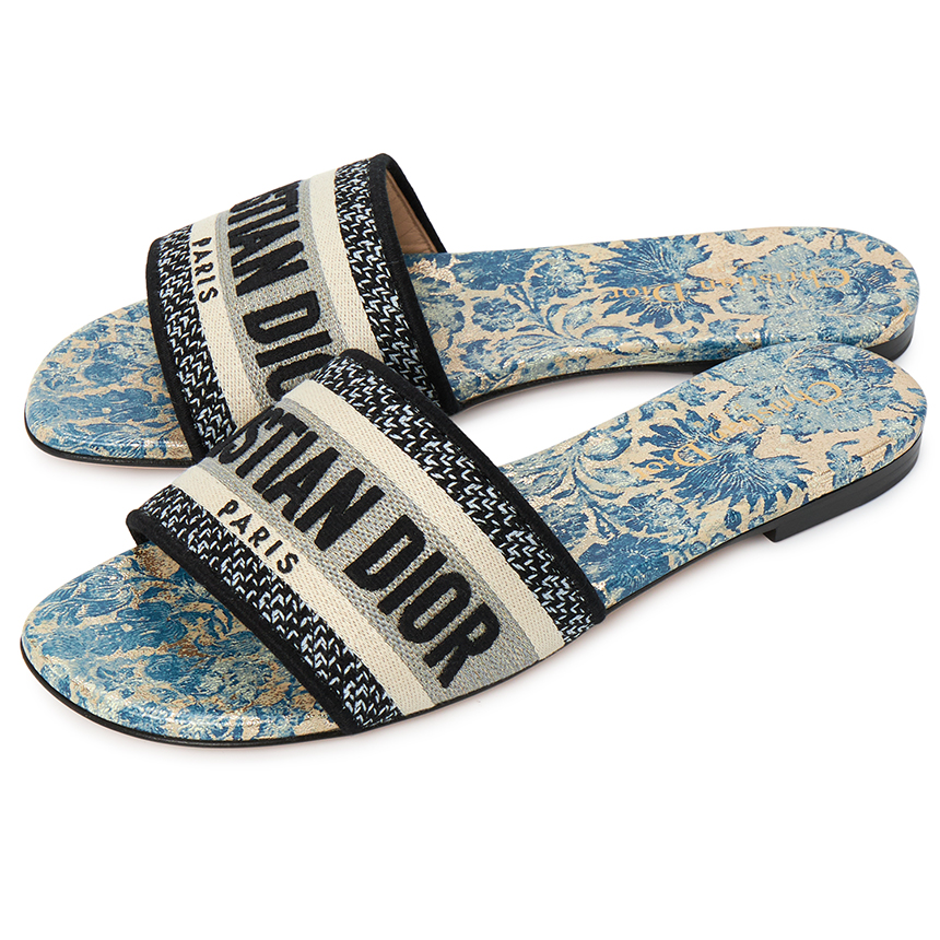 Dép Dior D Way 'Blue' KCQ209BXE-91B