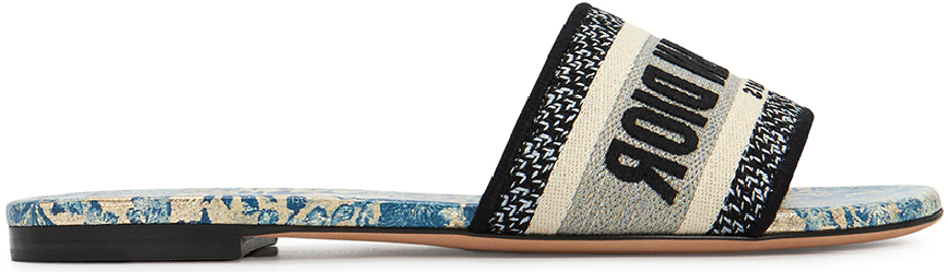 Dép Dior D Way 'Blue' KCQ209BXE-91B