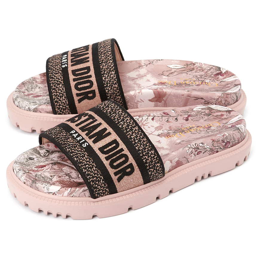 Dép Dior Dway Jardin Magique 'Indian Pink' KCQ550JMY-28Z