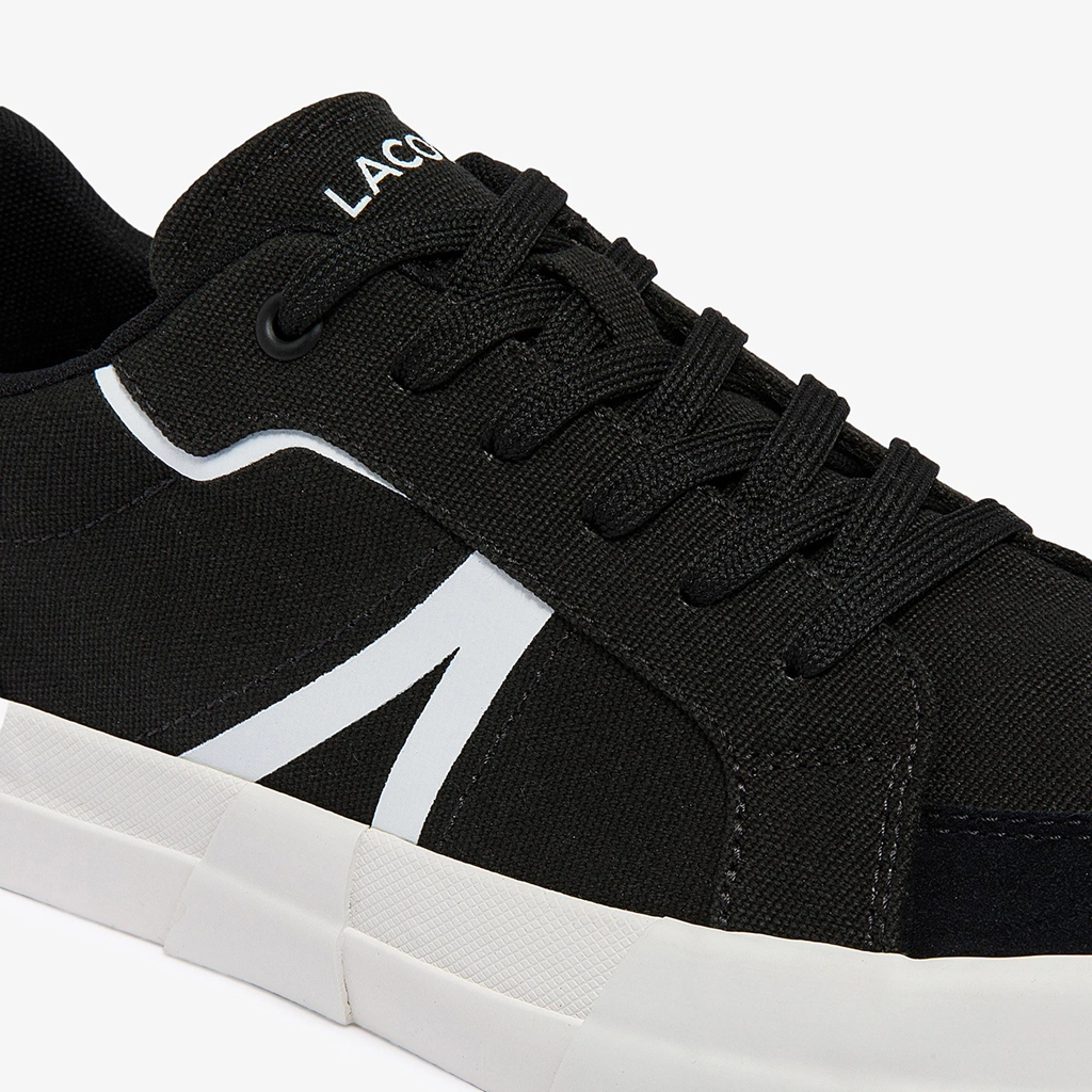 Giày Lacoste L004 Canvas 'Black' 43CMA0055