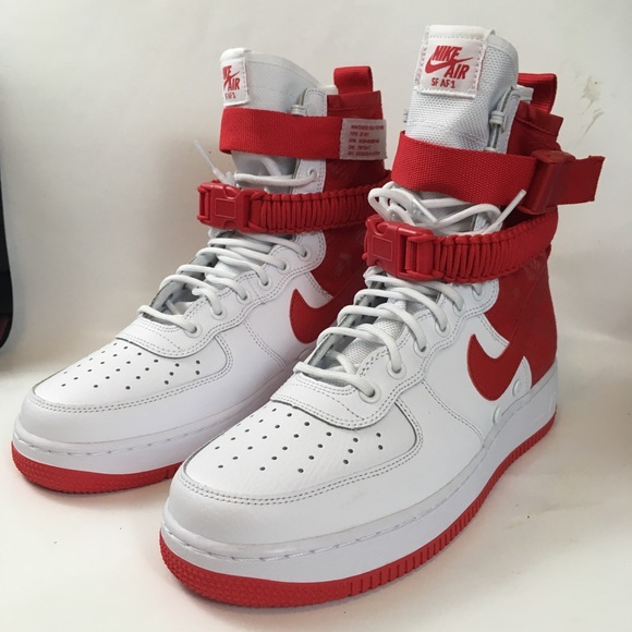 Giày Nike SF-AF1 High White 'University 