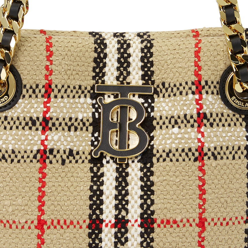 Túi Burberry Lula Vintage Bouclé Mini 'Beige' 8063074
