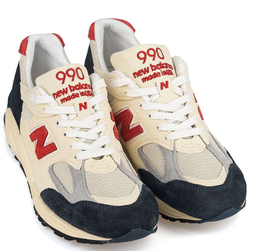 Giày New Balance 990v2 'White Red' M990TA2