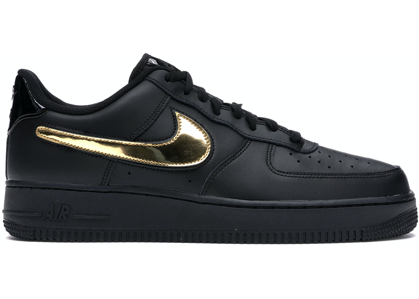Giày Nike Air Force 1 Black Metallic 