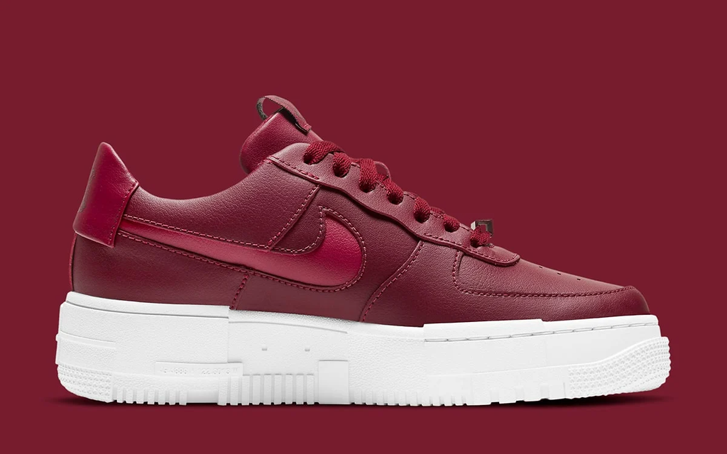 nike air force 1 pixel team red