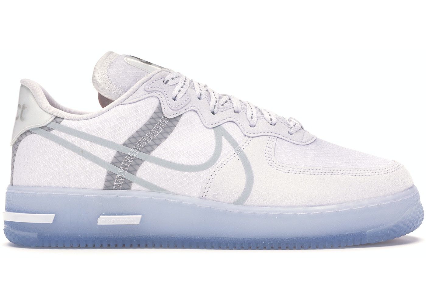 Già y Nike Air Force 1 React White Light Bone CQ8879-100 â AUTHENTIC SHOES