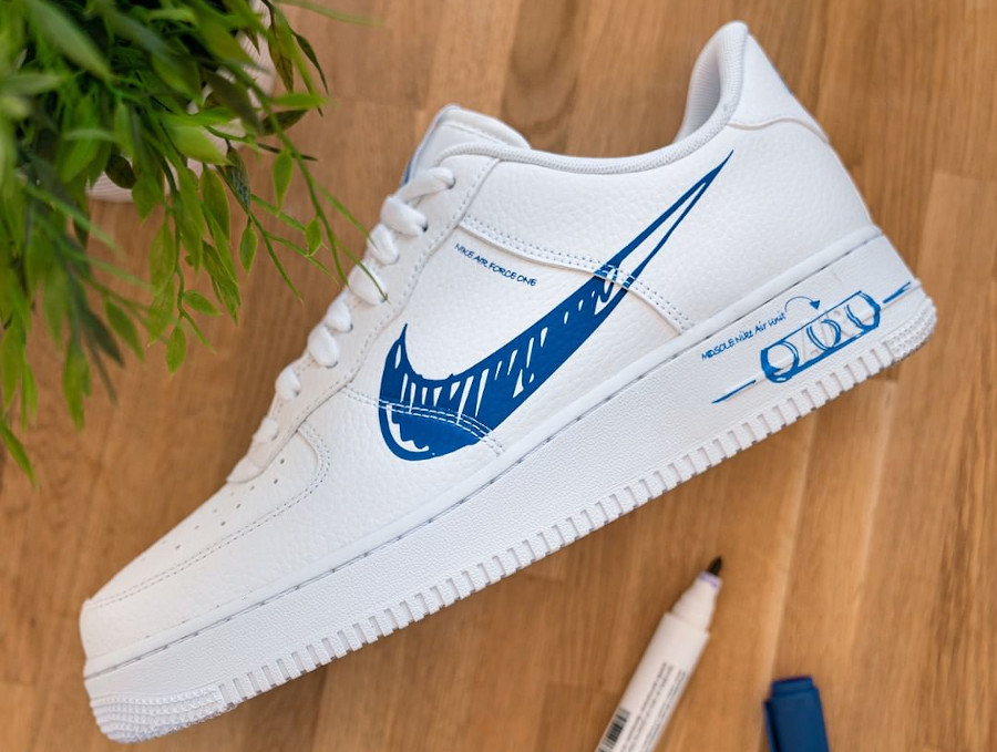 Giày Nike Air Force 1 Low Sketch Royal CW7581-100 – AUTHENTIC SHOES