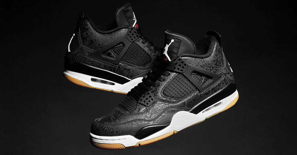 Aj 4 black laser Clearance