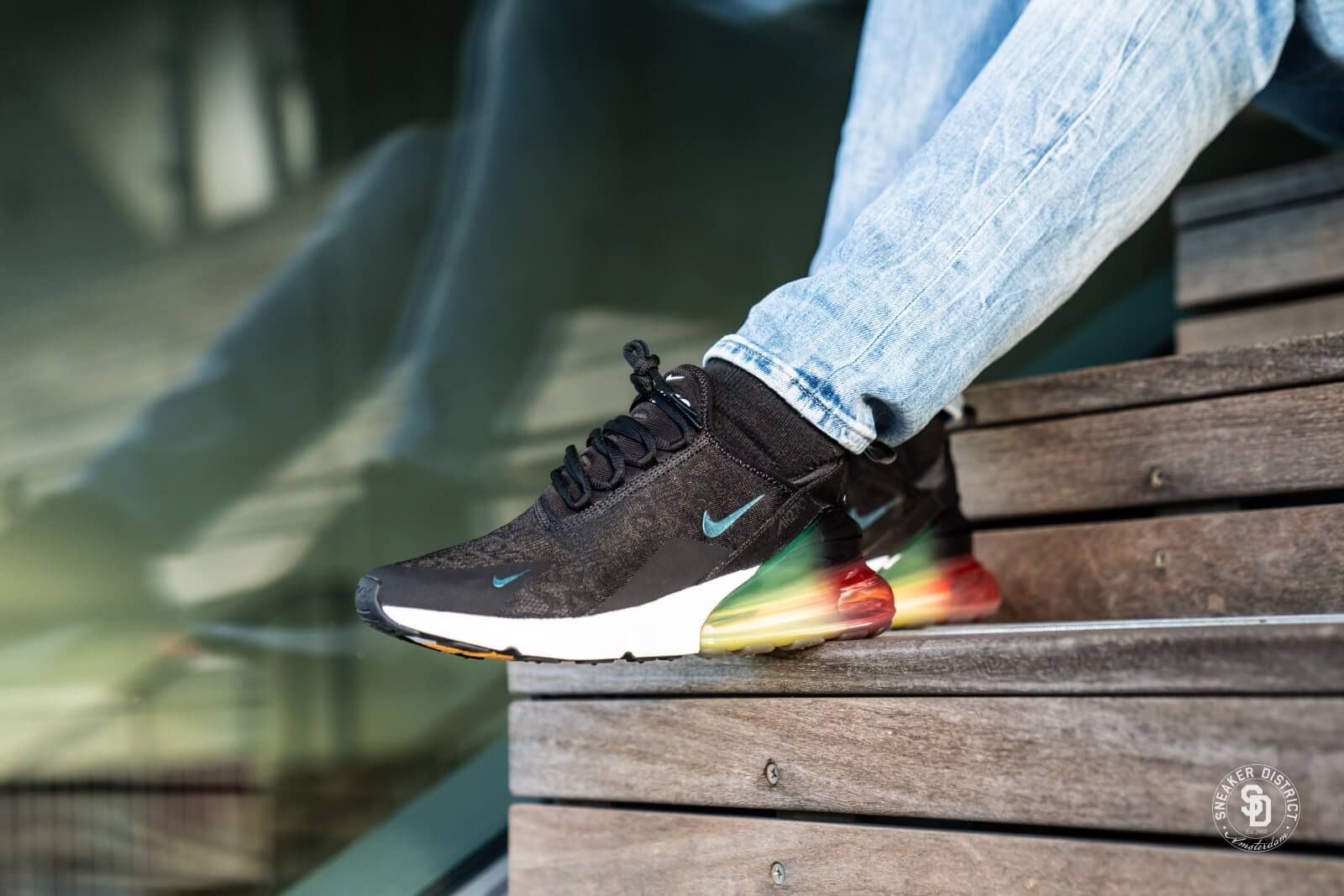nike air max 270 se black laser orange