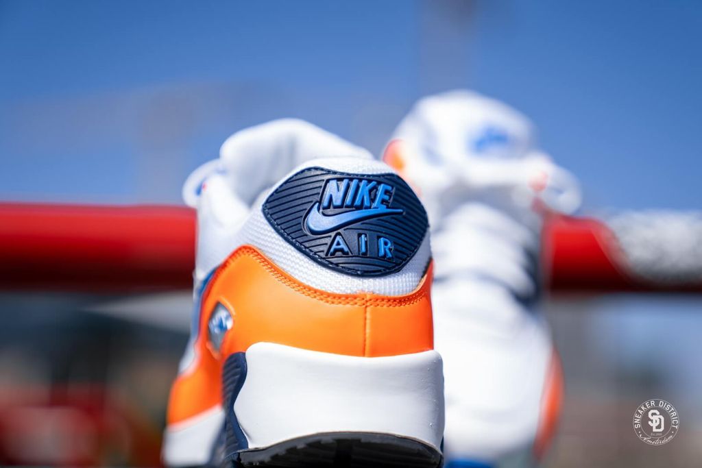 Giày Nike Air Max 90 White 'Photo Blue Total Orange' AJ1285-104 – AUTHENTIC  SHOES