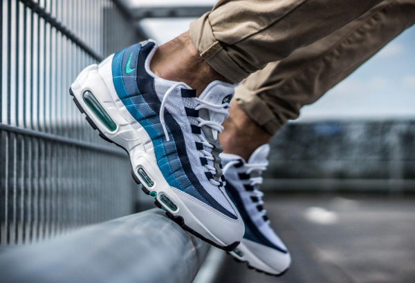 air max 95 white slate blue