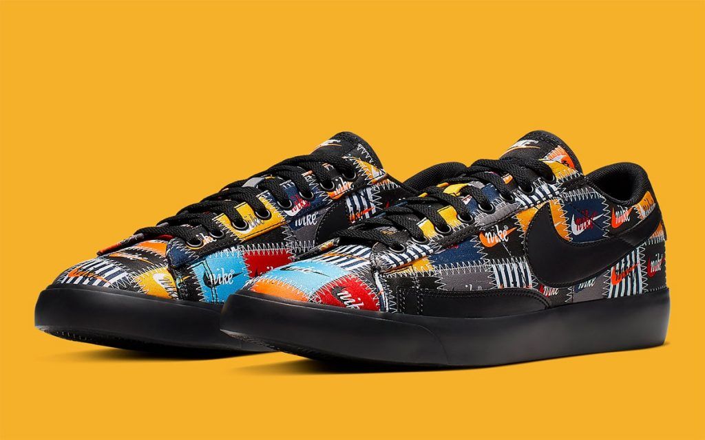 nike blazer low patchwork