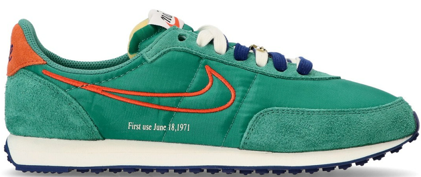 green nike waffle