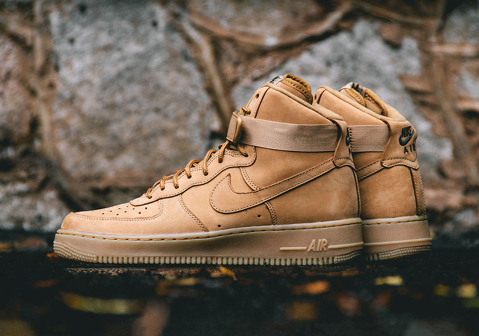nike af1 wheat mid