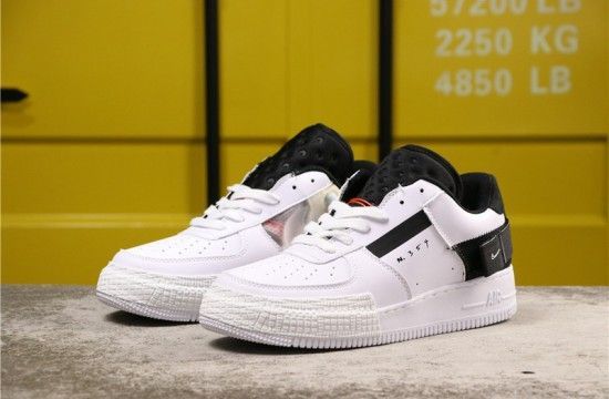 nike af1 type white black volt