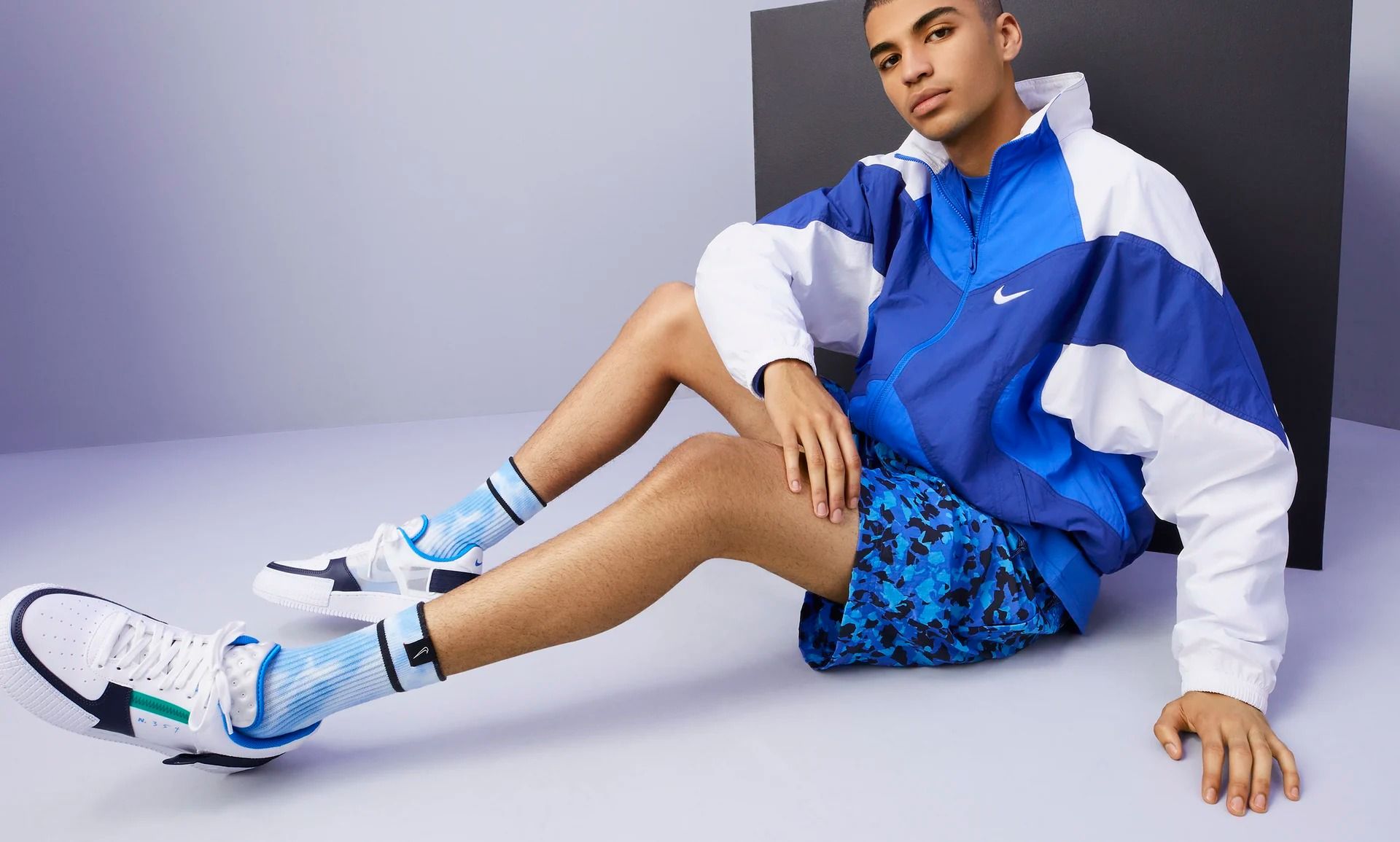 nike air force 1 type white obsidian