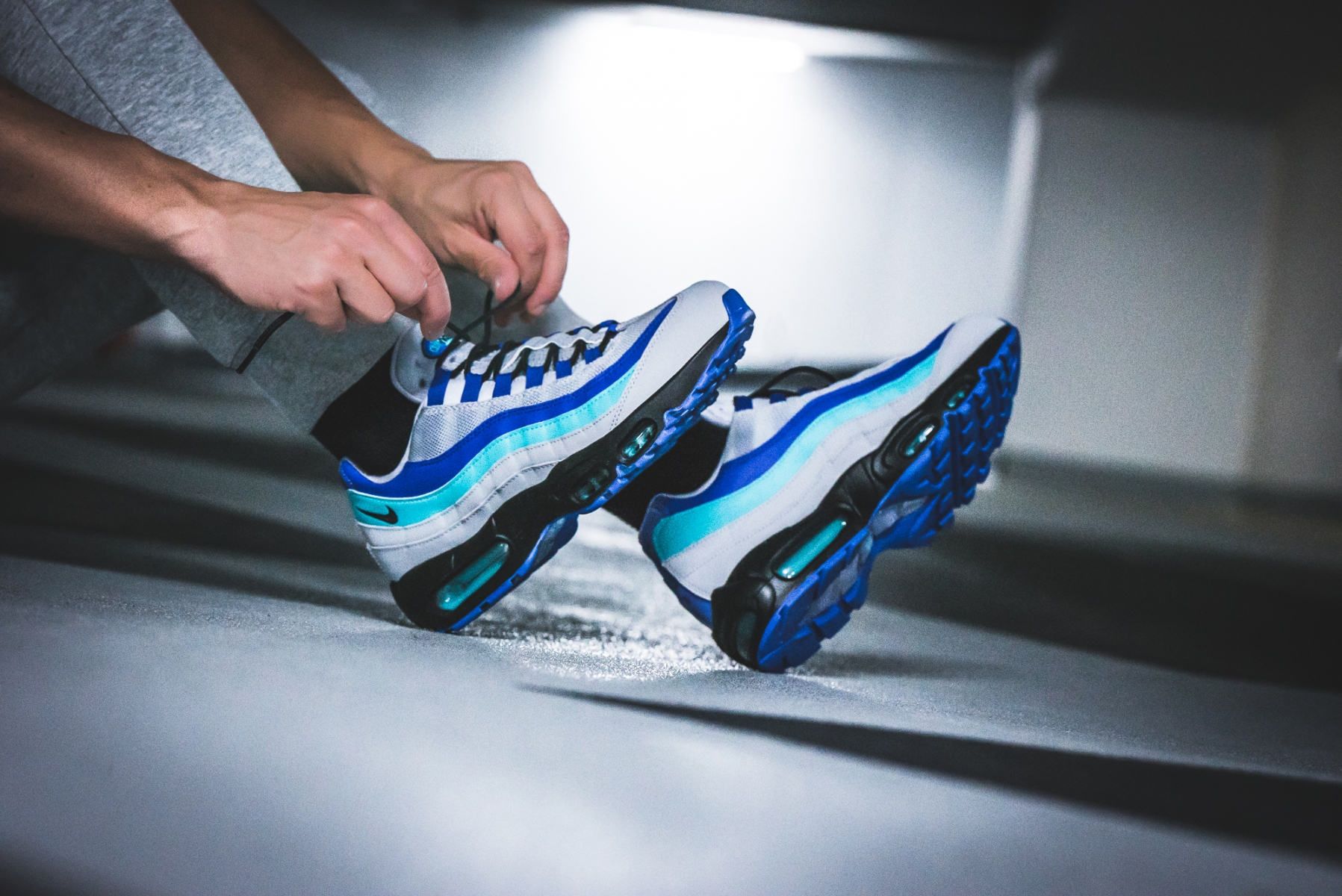 nike air max 95 purple blue