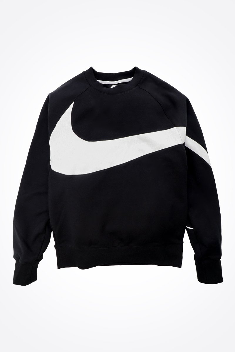 Giày Nike Sportwear HBR Swoosh Crew Sweatshirt Black White BQ6461-010 –  AUTHENTIC SHOES