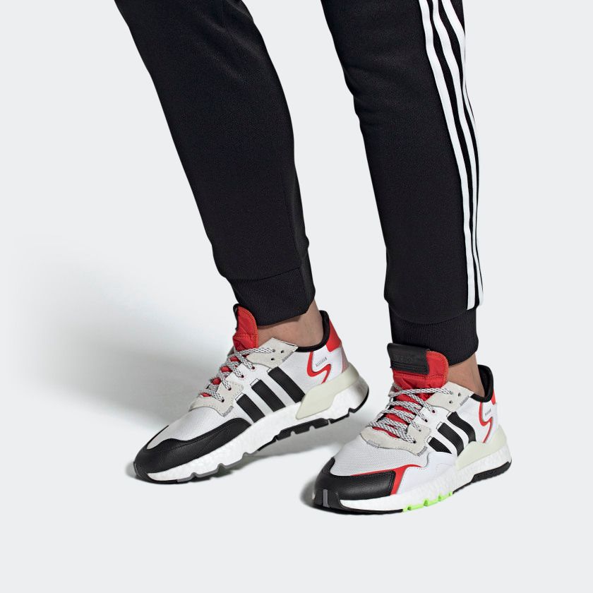 adidas nite jogger hi res red