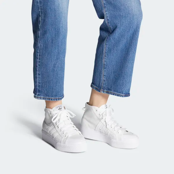 Adidas nizza platform mid shoes Clearance