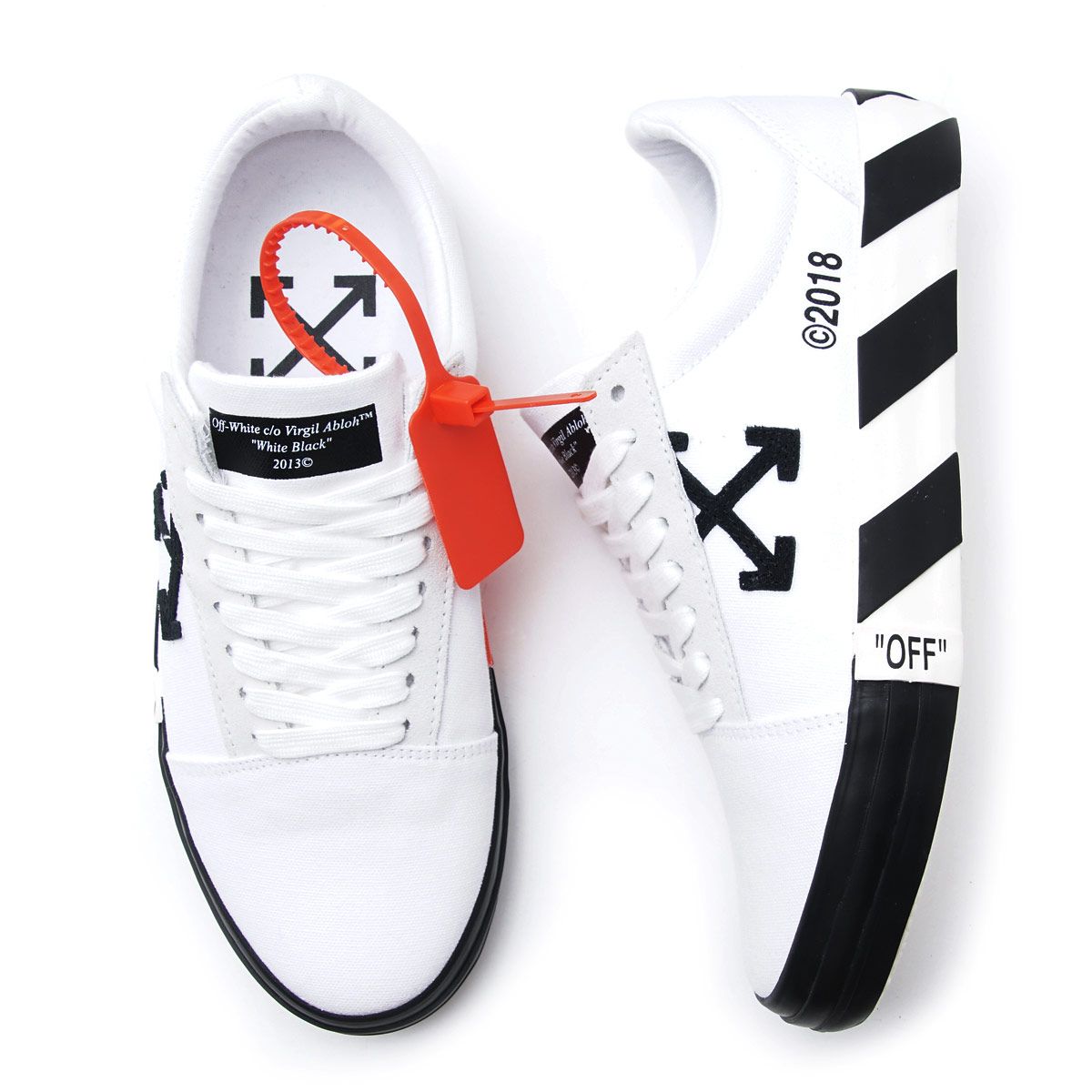 OffWhite Vulc Low Top 'White' OMIA085E183510010100 AUTHENTIC SHOES
