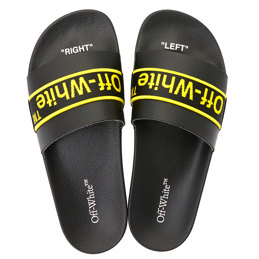 Dép Off White Industrial Belt 'Black' OMIC001C-99MAT003-1018