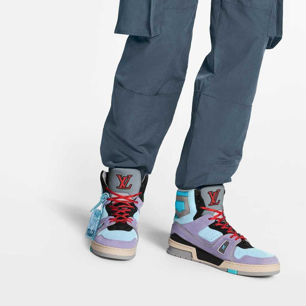 Lv trainer sneaker boot purple Clearance