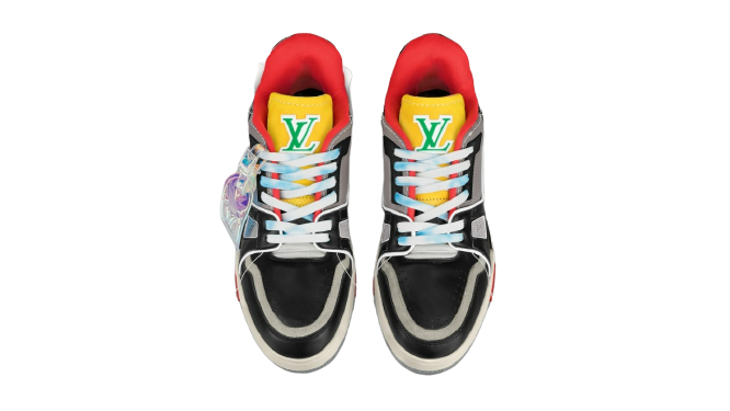 Giày Louis Vuitton Trainer Monogram Red Yellow 1A8Q95