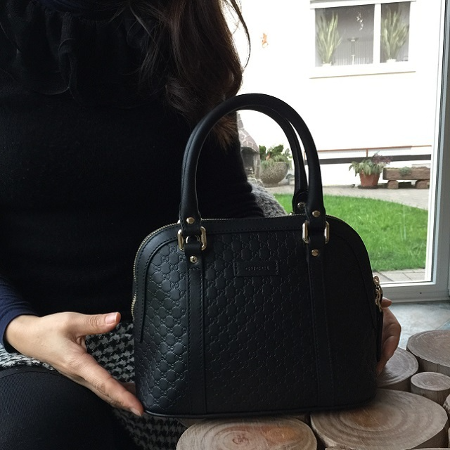 Túi Gucci Microguccissima Bag Black Leather 449654 BMJ1G 1000 – AUTHENTIC  SHOES