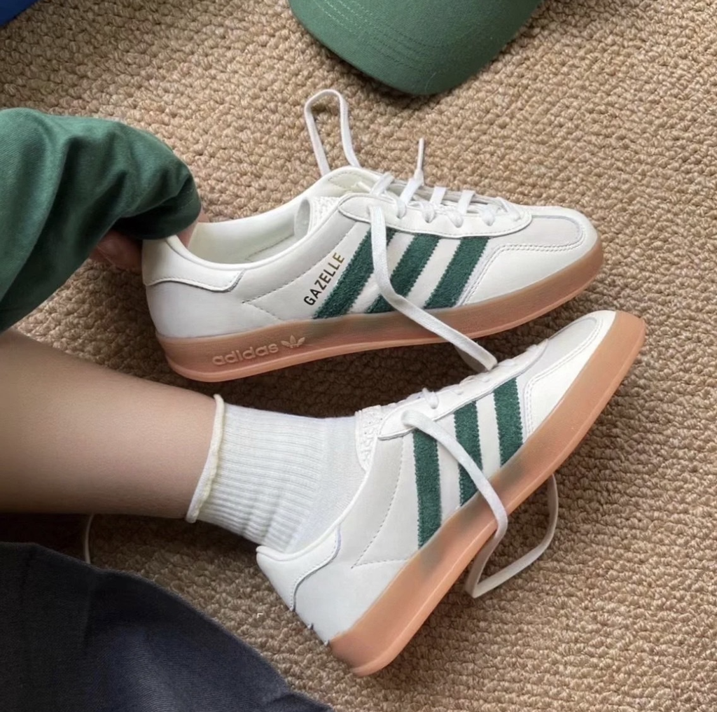 Giày Adidas Gazelle Indoor 'Off White Dark Green White' ID2567