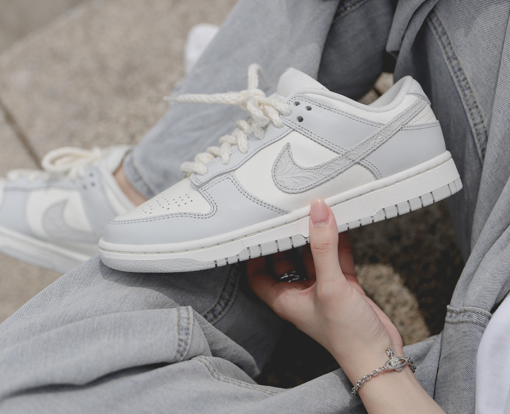 Giày Nike Dunk Low Needlework Sail Aura 'Grey' FJ4553-133