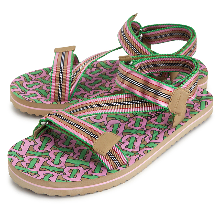 Dép Burberry Icon Stripe 'Pink' 8037176