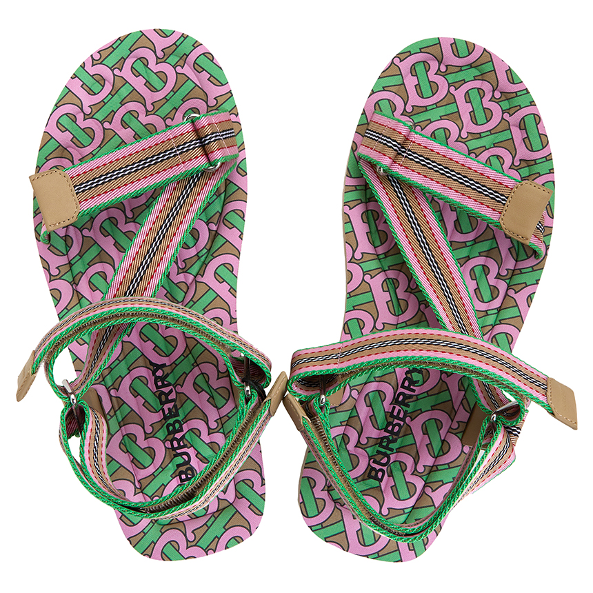 Dép Burberry Icon Stripe 'Pink' 8037176