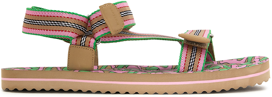 Dép Burberry Icon Stripe 'Pink' 8037176