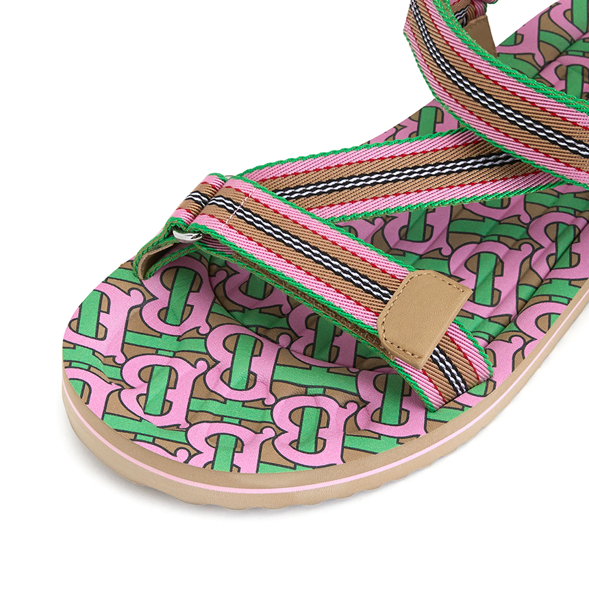 Dép Burberry Icon Stripe 'Pink' 8037176