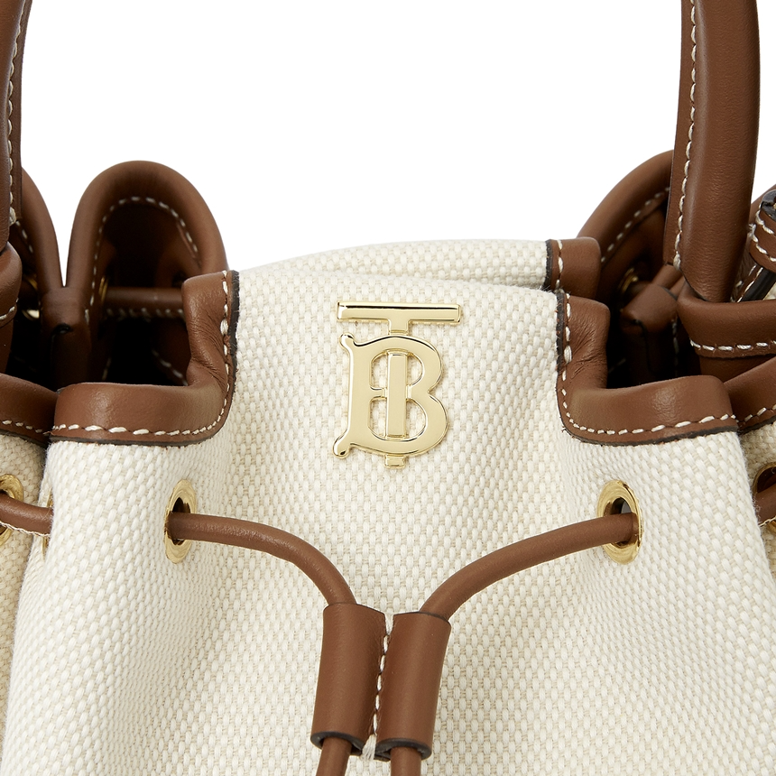 Túi Burberry Monogram Bucket 'Ivory' 8052459