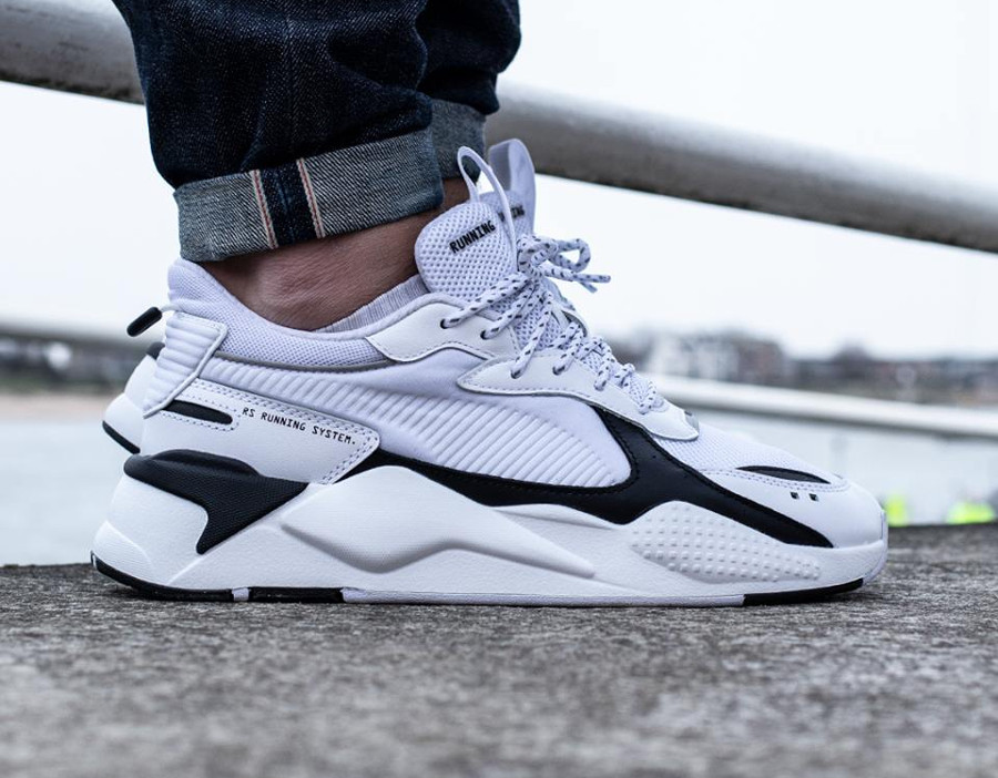 puma rsx black and white