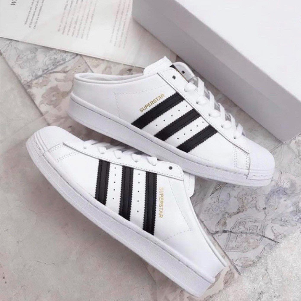 Giày Adidas Superstar Slip-On Backless Mule 'Cloud White' FX0527 –  AUTHENTIC SHOES