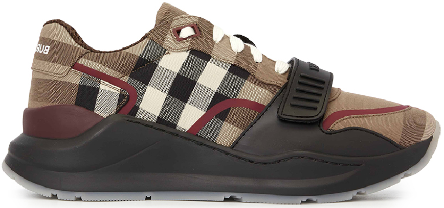 Giày Burberry Check Ramsey 'Brown' 8052971