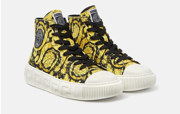 Giày Versace Greca Barocco Print High 